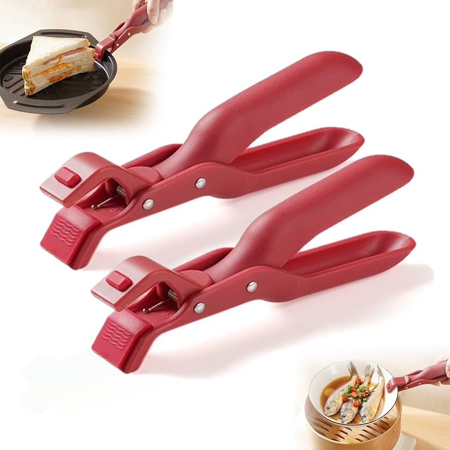 Plastic Hot Plate Tongs and Pot Holder