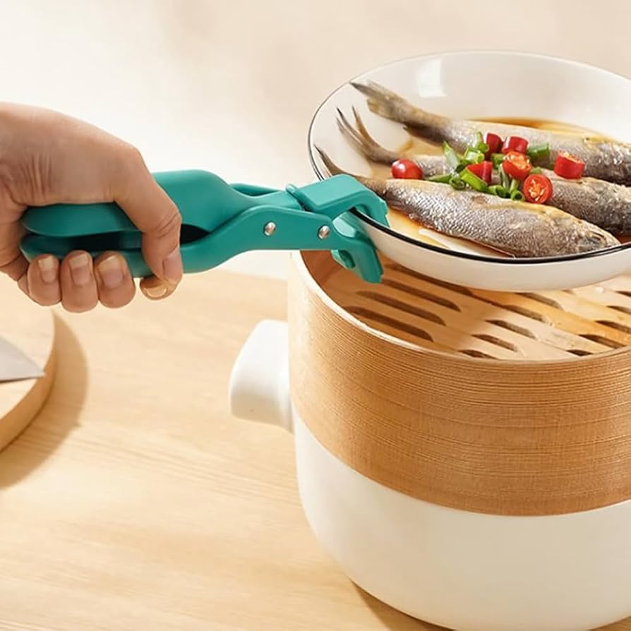 Plastic Hot Plate Tongs and Pot Holder