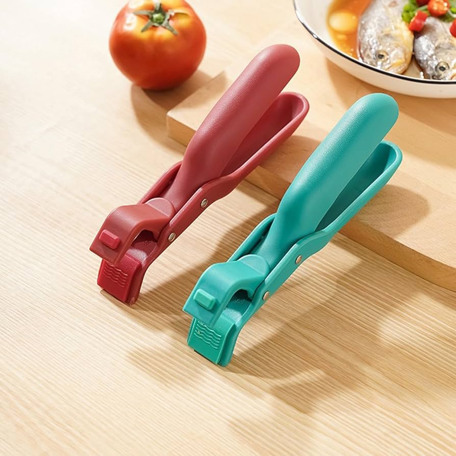 Plastic Hot Plate Tongs and Pot Holder