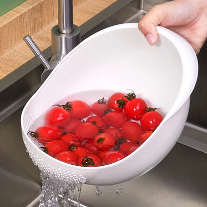 Plastic Kitchen Strainer Drain Basket with Bowl Handle