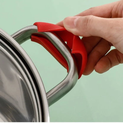 Heat insulation silicone frying pan handle