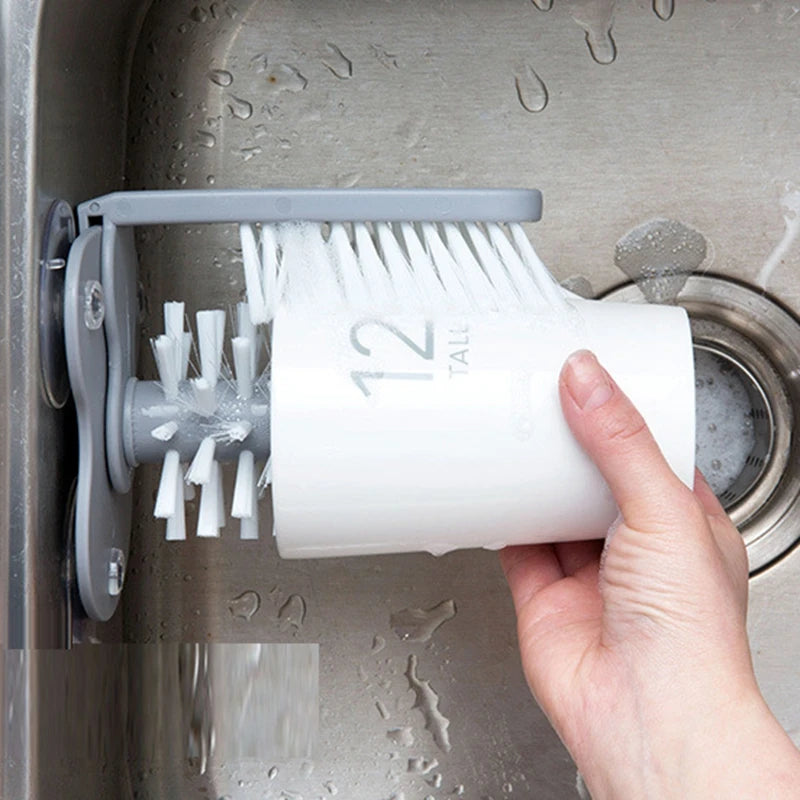 Glass Bottle Washing Brush Cup