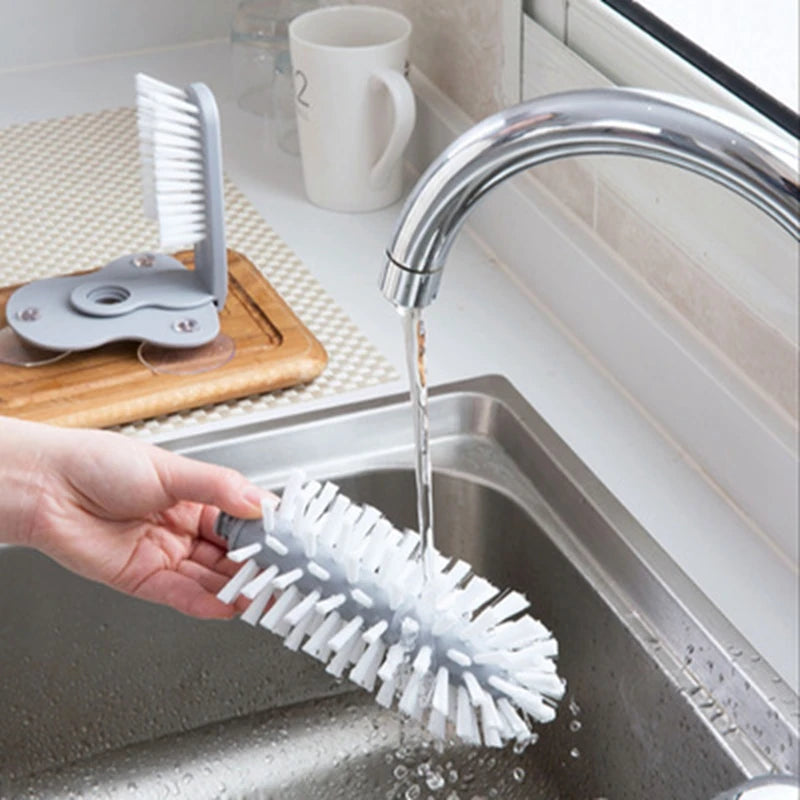 Glass Bottle Washing Brush Cup