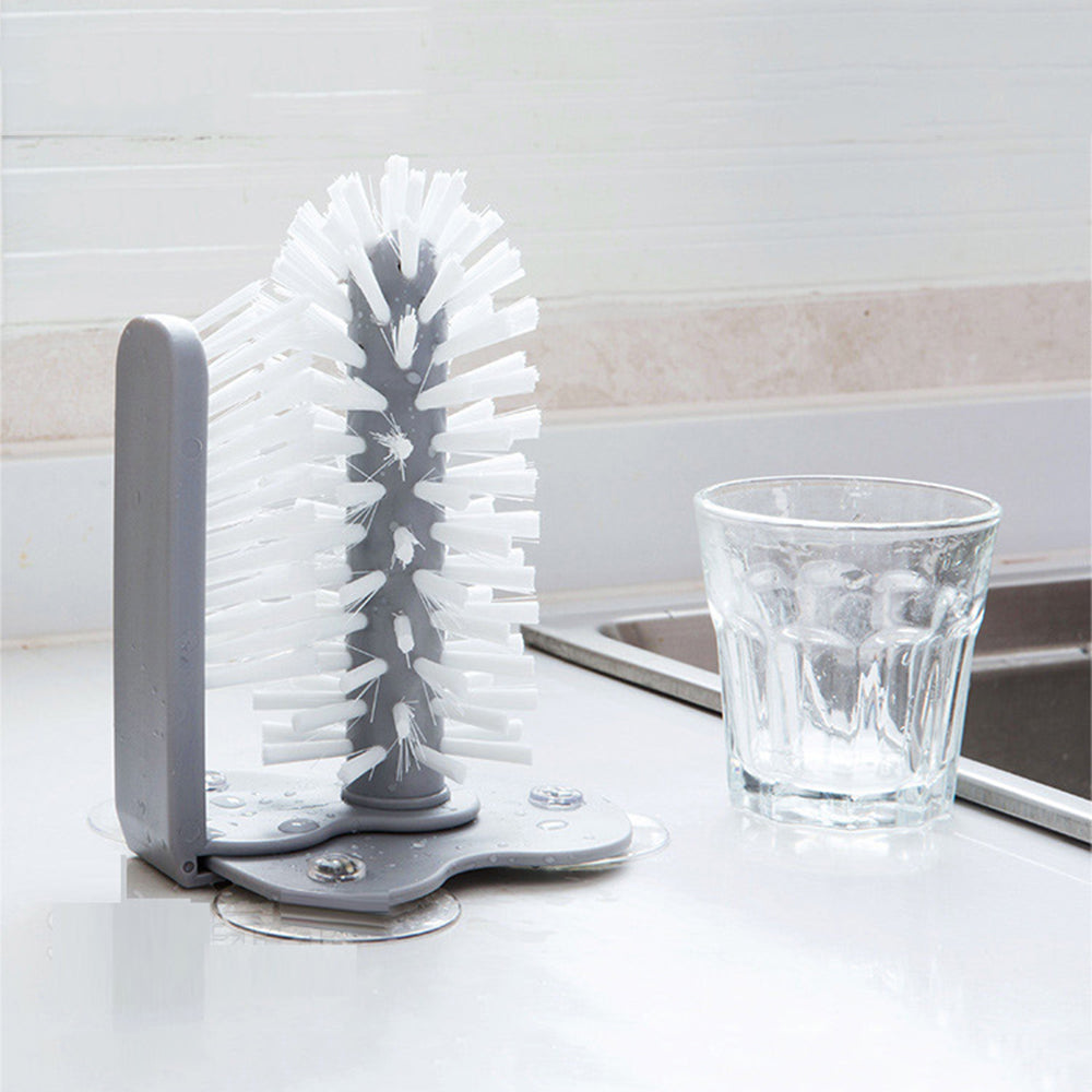 Glass Bottle Washing Brush Cup