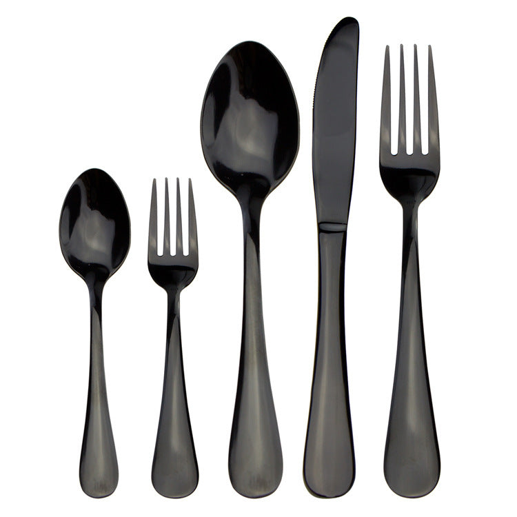 Black Stainless Steel Western Cutlery