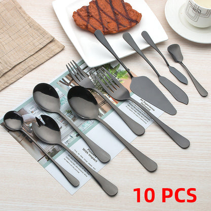 Black Stainless Steel Western Cutlery