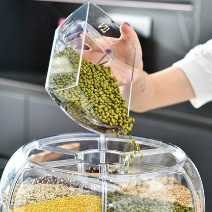 Kitchen Food Storage Box with 360 Degree Rotation