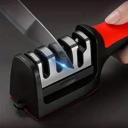 Kitchen knife sharpener and more than one knife can be used