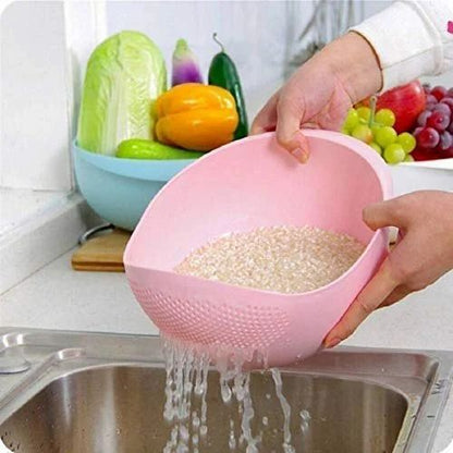 Plastic Kitchen Strainer Drain Basket with Bowl Handle